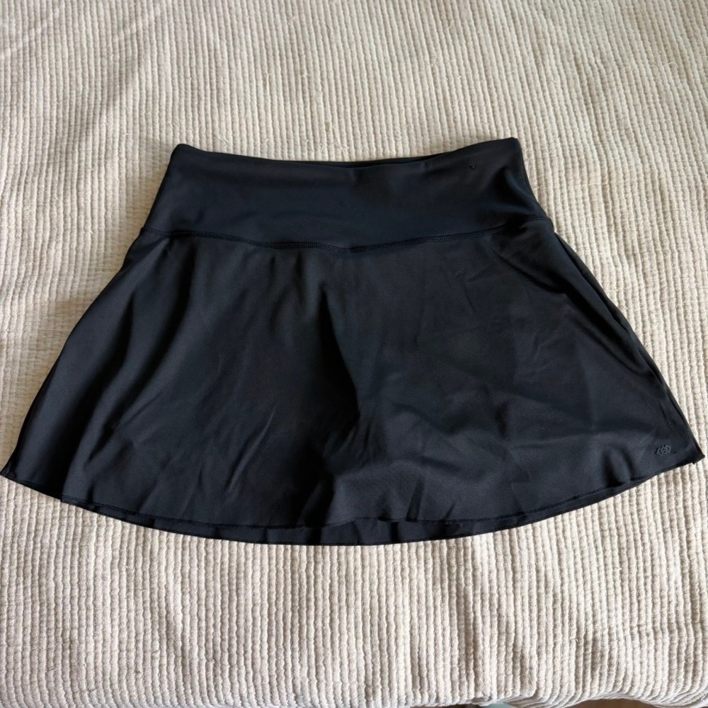 LEG3ND Womens L Black Athletic Tennis Golf Skort Built In Shorts Stretch